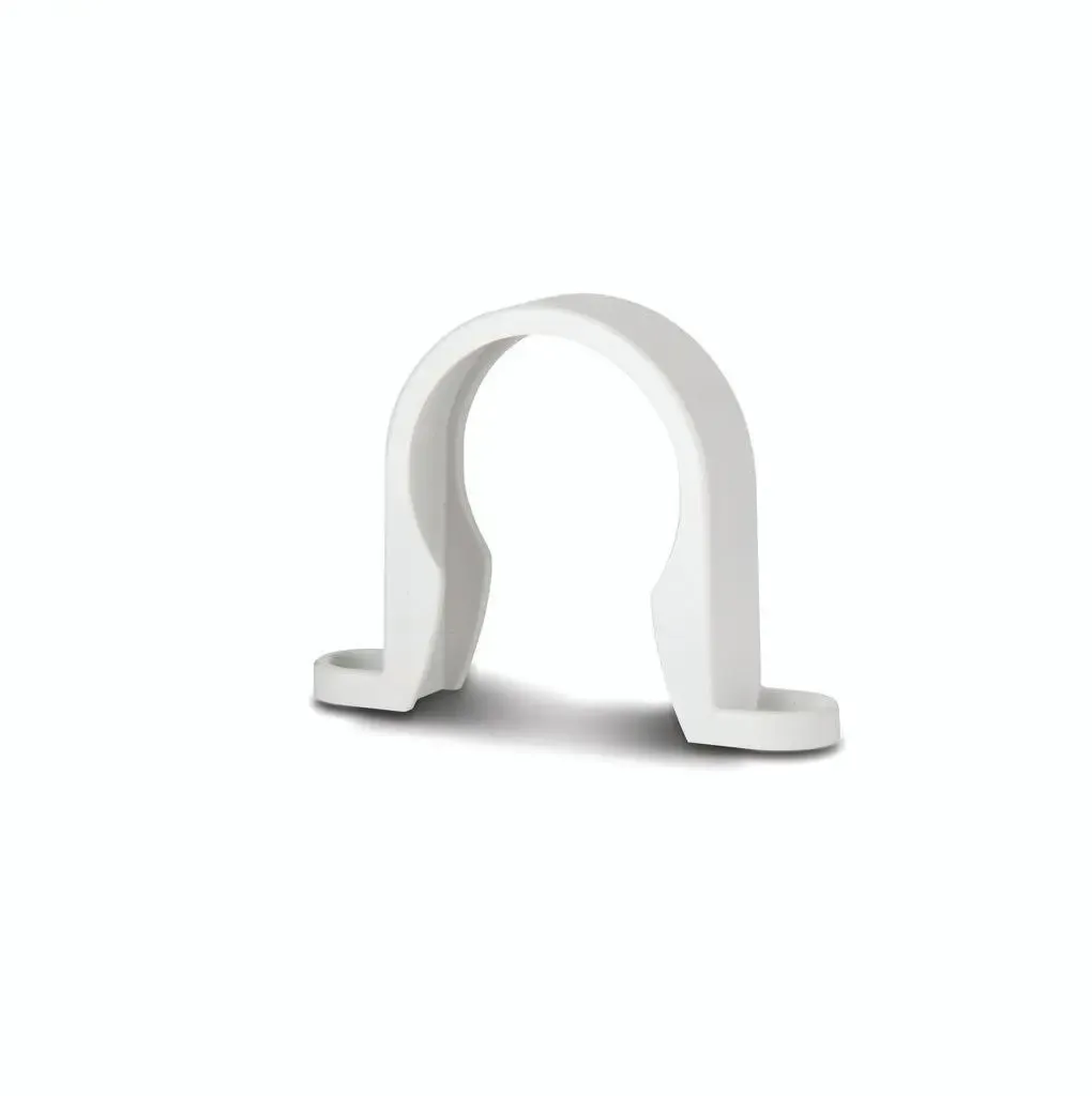 40mm White Pipe Clip