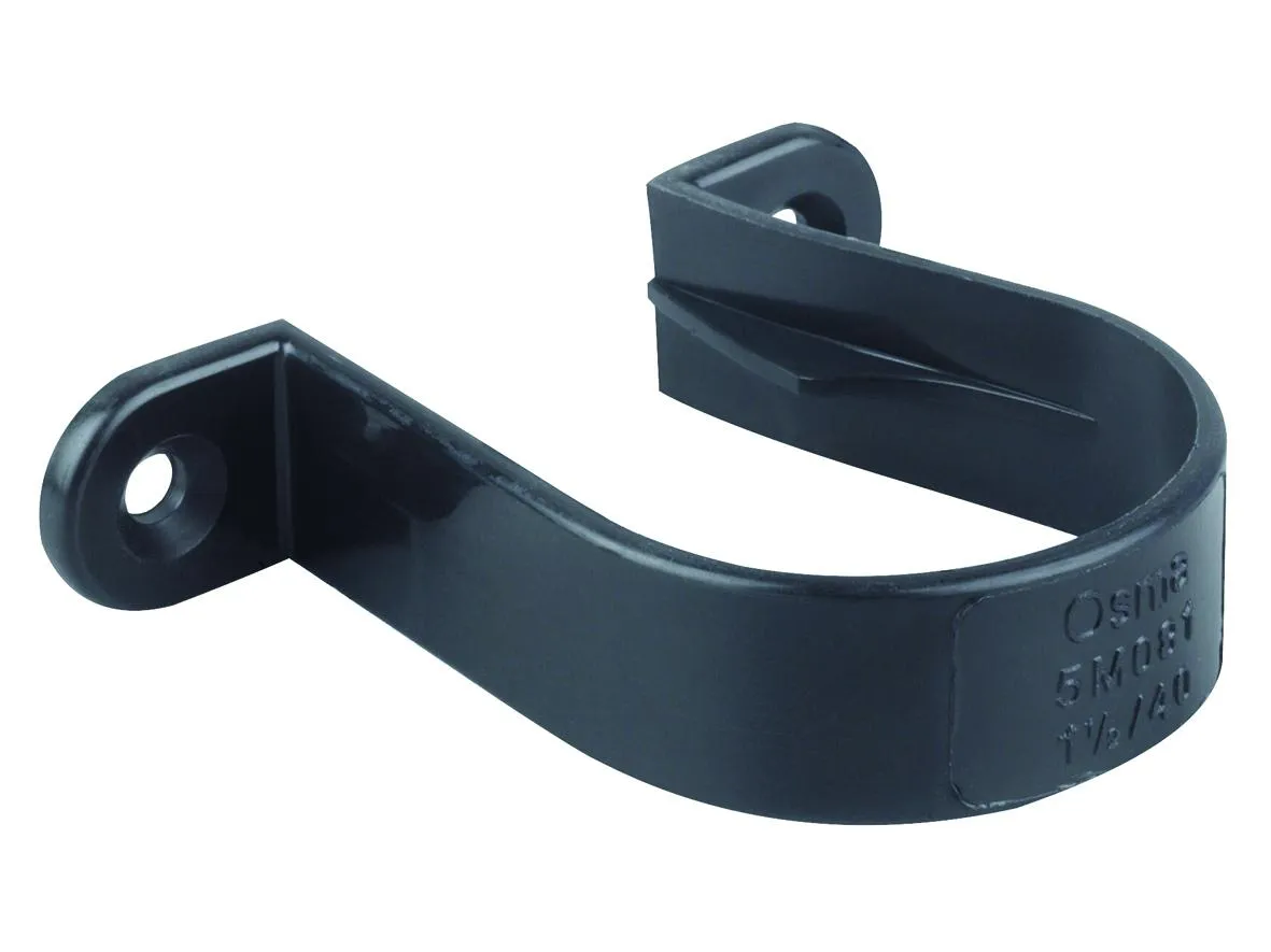 Pipe Bracket Black 40mm