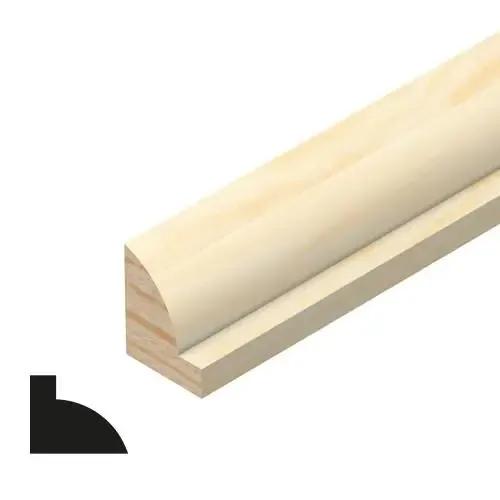 Ovolo Glass Bead Pine 12 x 15mm x 2.4m