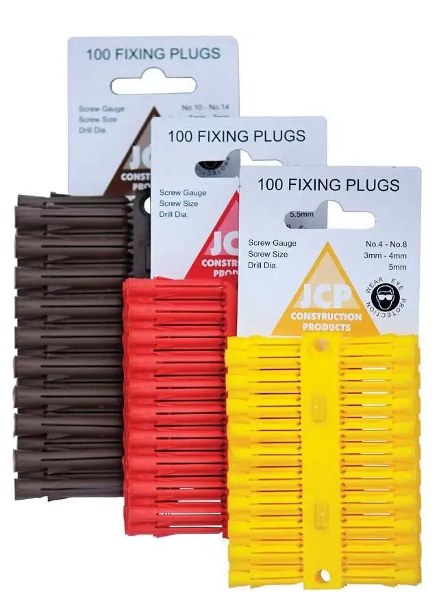 Fixing Plugs - Red (Qty.100)