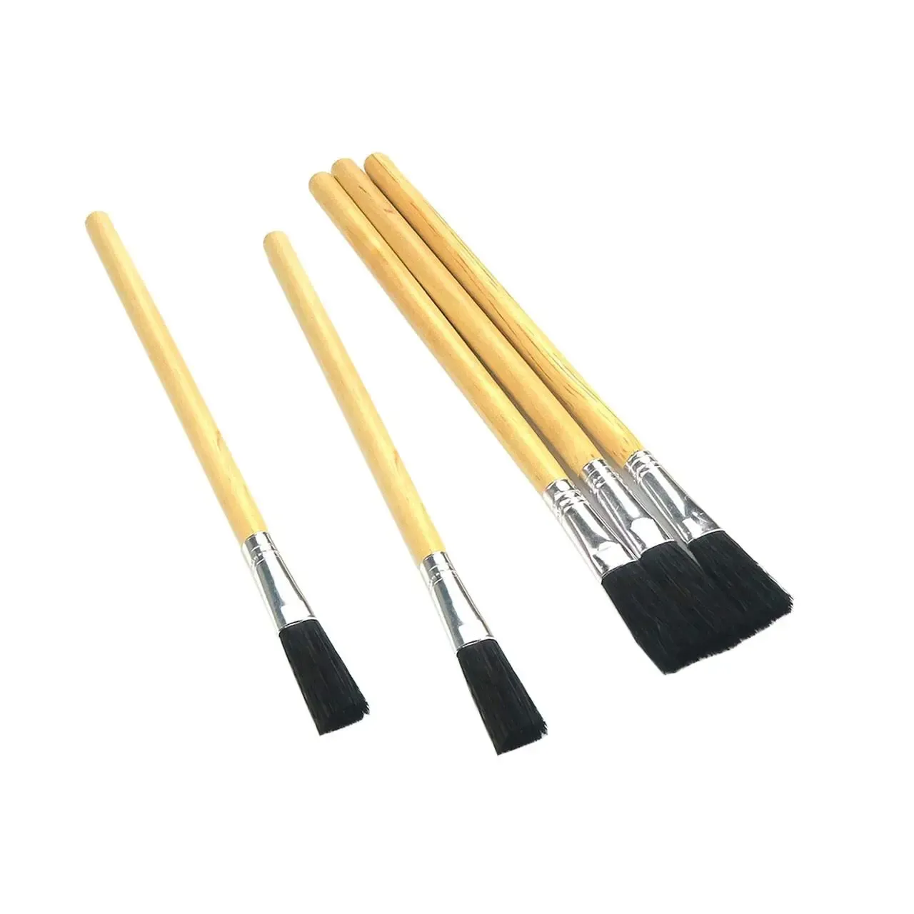 Wood Handle Flux Brushes (Qty.5)