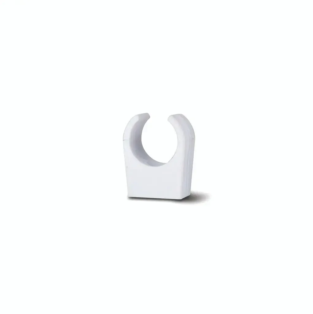 21.5mm Pipe Clip White