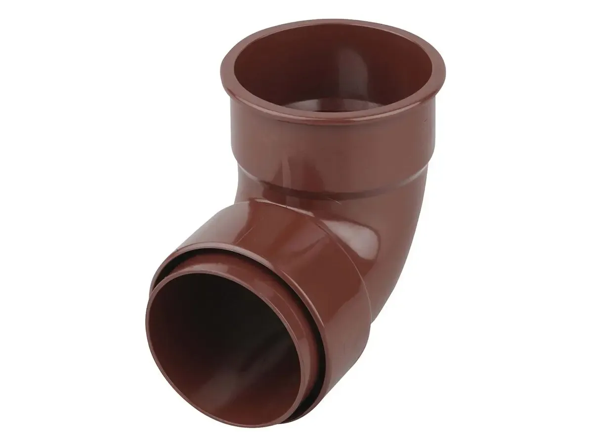 Pipe Bend 87.5° 68mm Brown