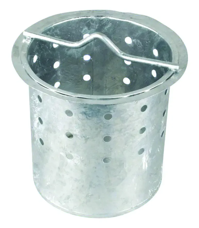 Perforated Galvanised Steel Catchment Bucket