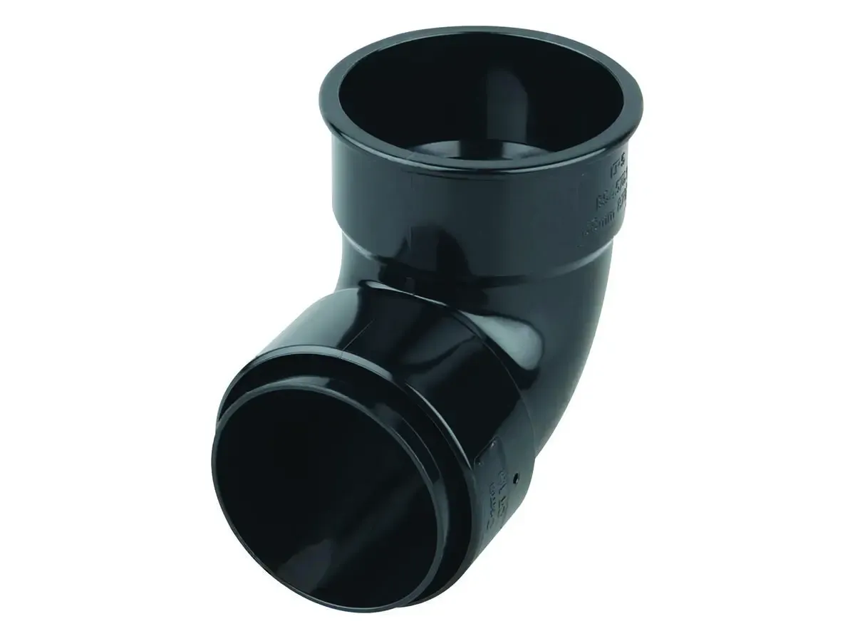 Pipe Bend 87.5° 68mm Black