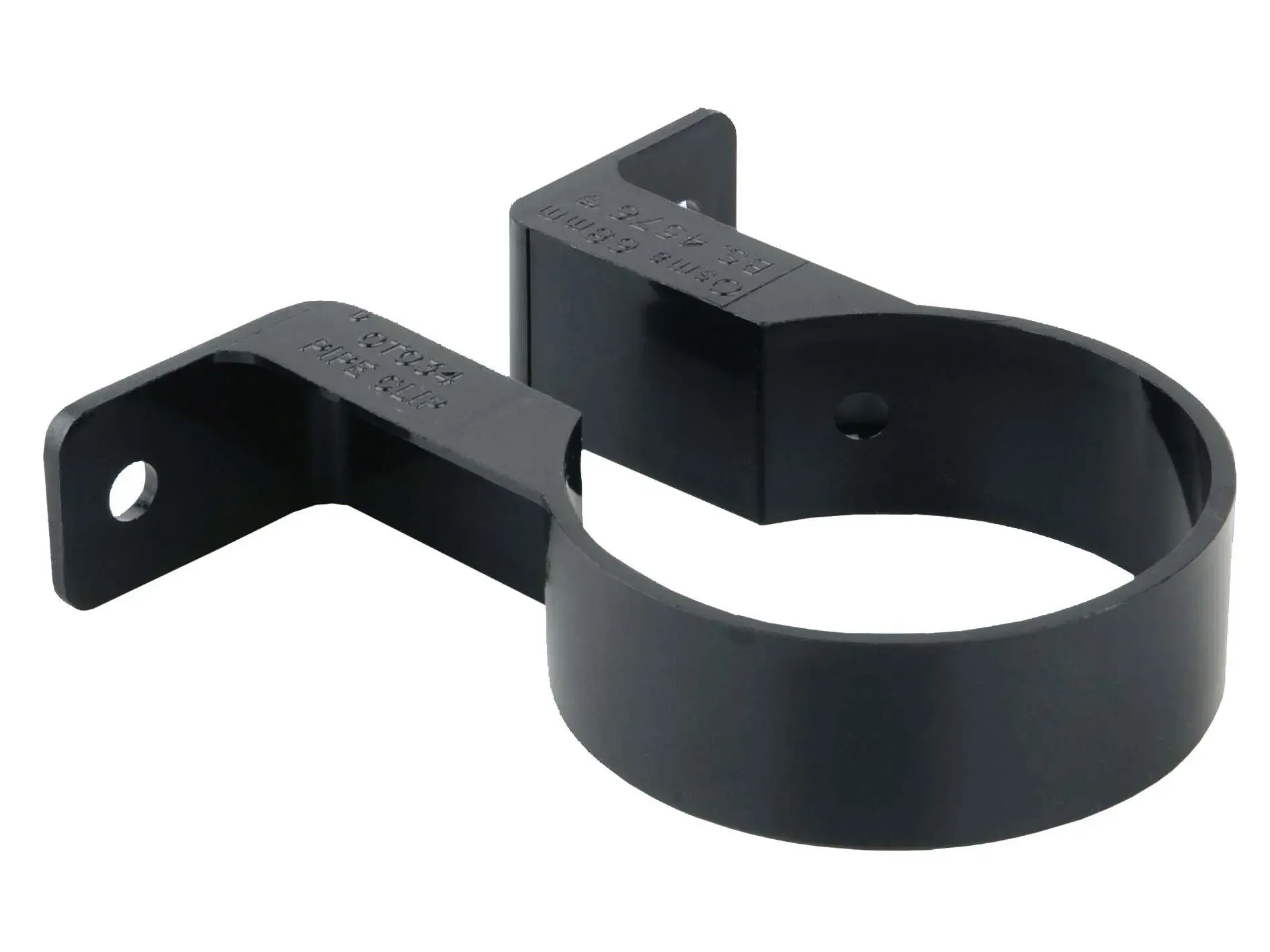 Pipe Bracket 68mm Black