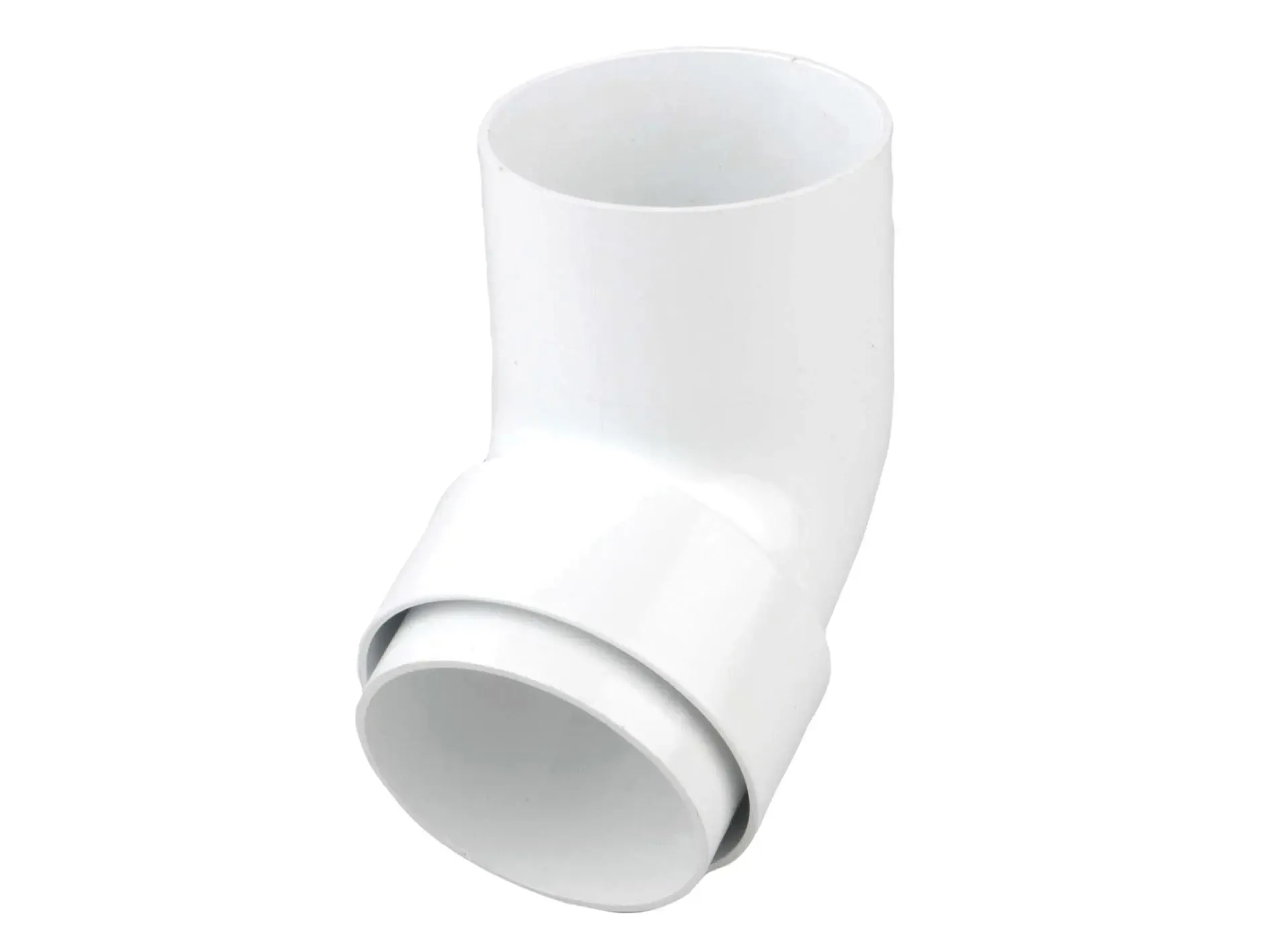 Offset Bend Spigot 68mm White