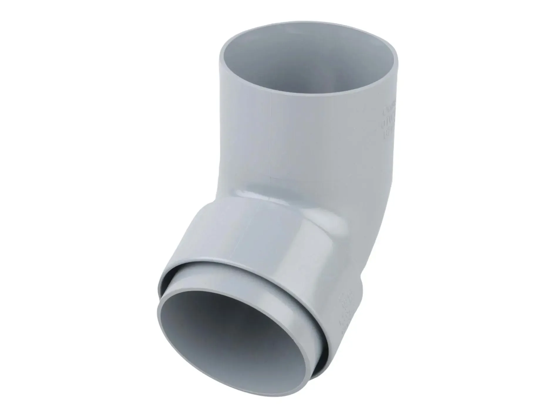 Offset Bend Spigot 68mm Grey