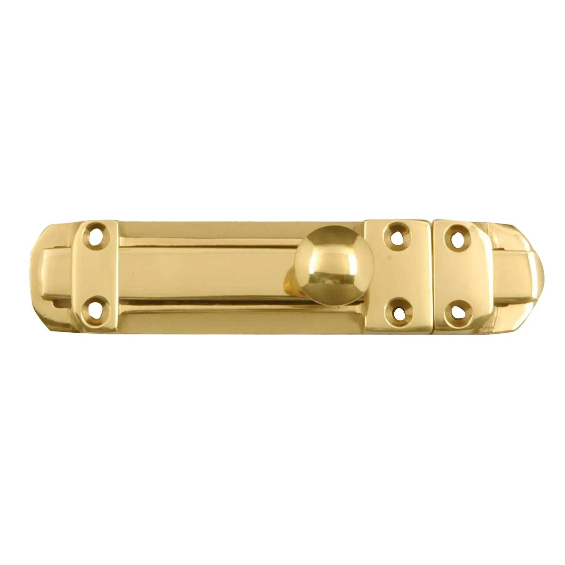 Slide Bolt Surface Brass 100mm