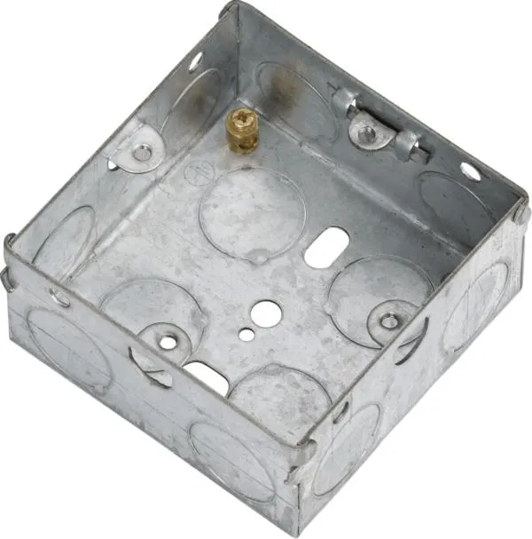 1G 35mm Galvanised Steel Box