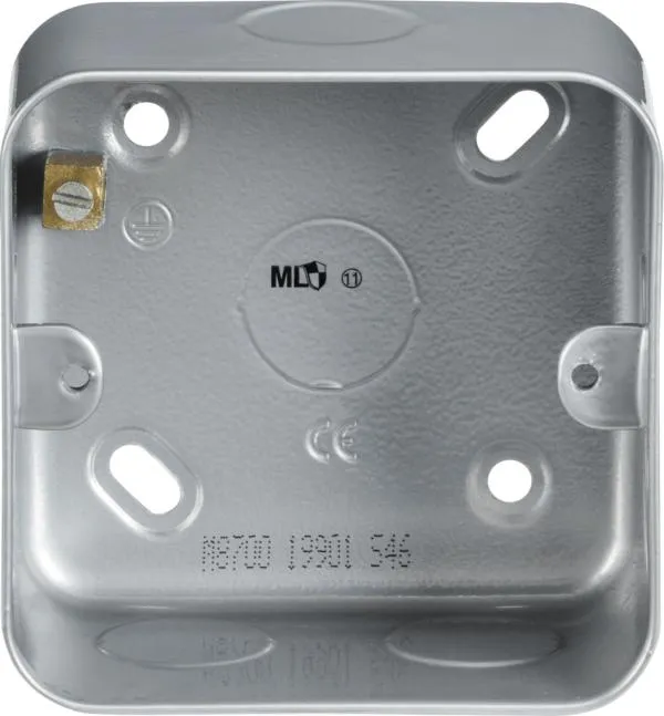 Metal Clad 1G Back Box