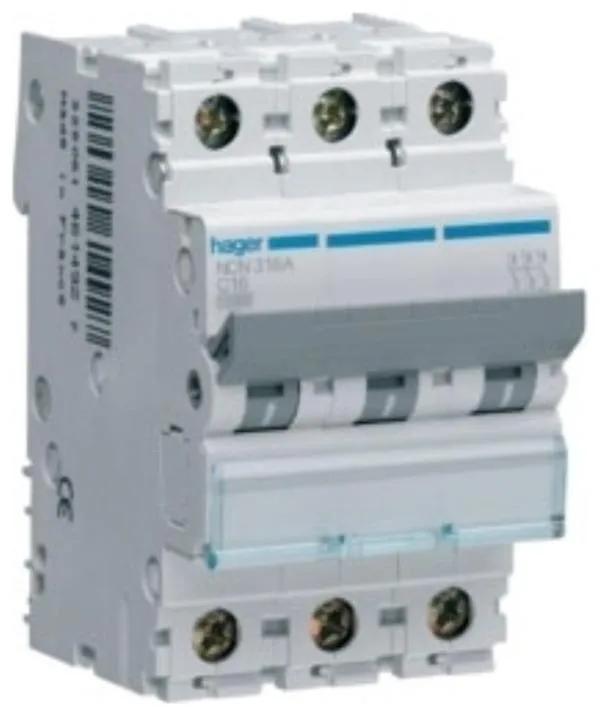 Hager NCN320A MCB TP Type C 20A 10kA