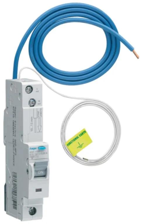 Hager ADA110U RCBO SP A B 10A 30mA 10kA