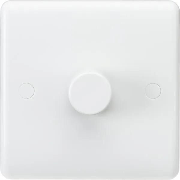 Curved Edge 1G 40-400W Dimmer (White)