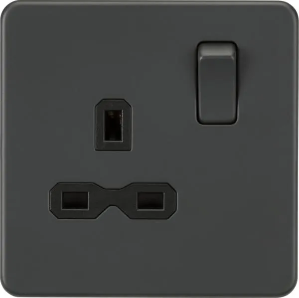 1 Gang socket Anthracite