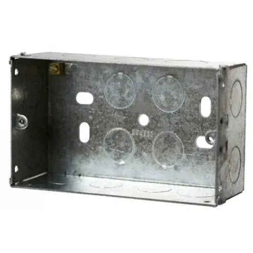 2G 47mm Galvanised Steel Box