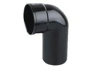 Black Long Tail Bend 90° 110mm
