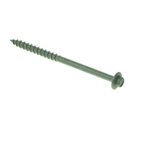 Green Coated Hex Screws 7mm x 75mm (Qty.50)
