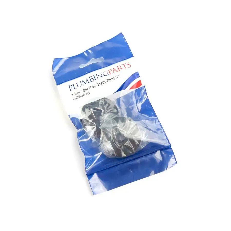 Black Poly Bath Plug, 1"