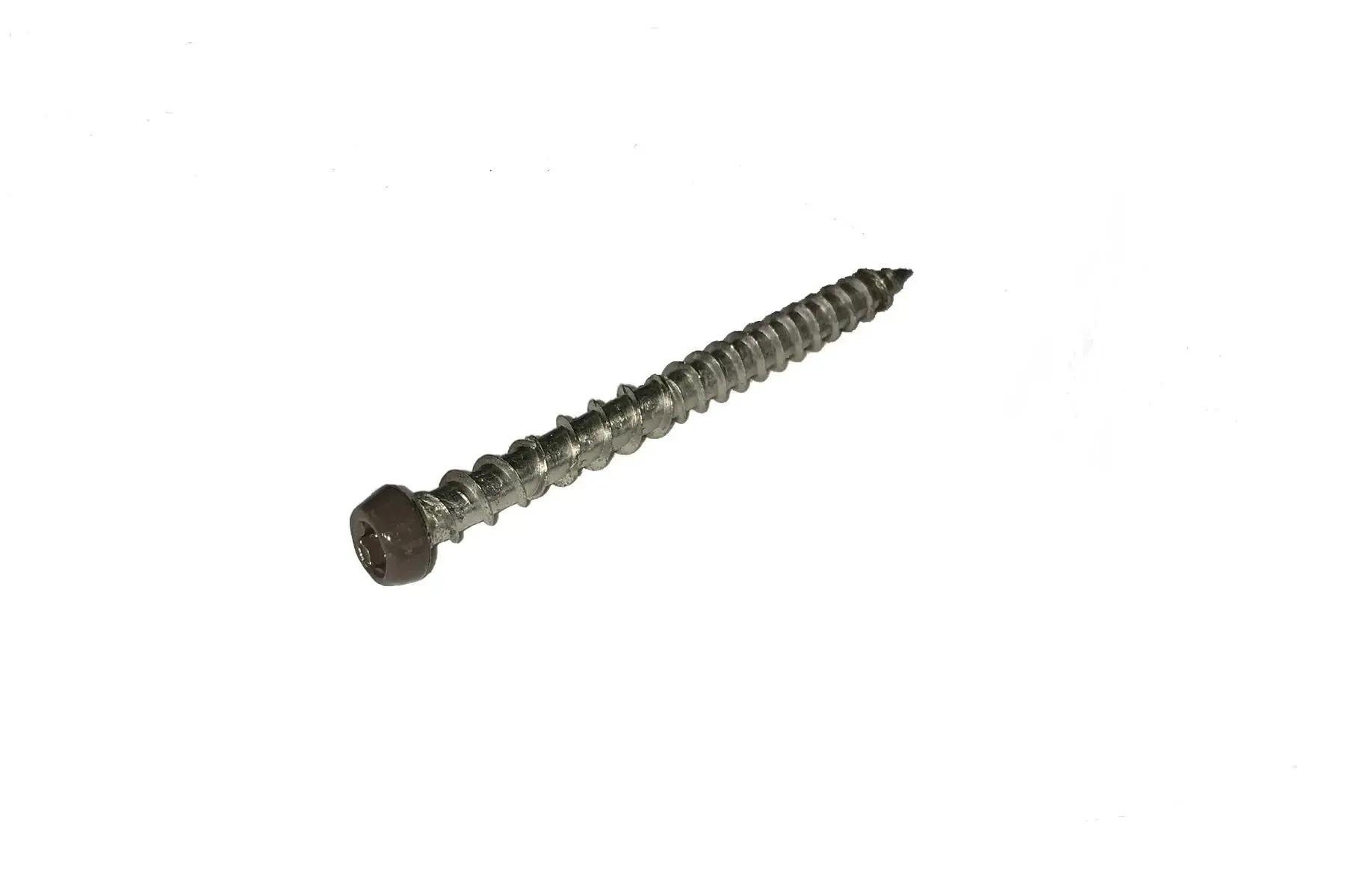 Colour Coded Trim Fixing Screws Brown (Qty.25)