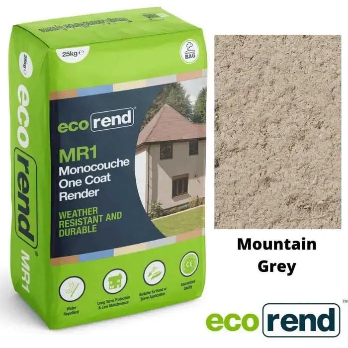 One-Coat Render Mountain Grey 25Kg