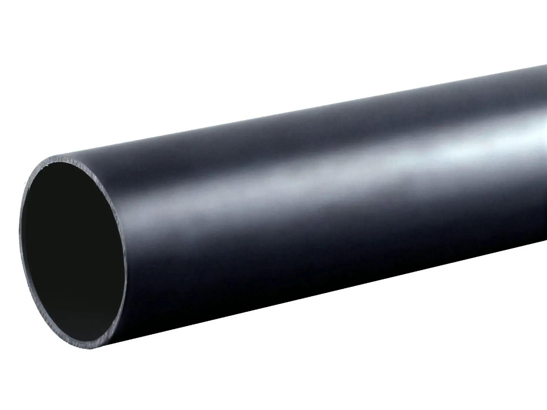 Push-fit plain ended pipe black 32mm 3 Metre