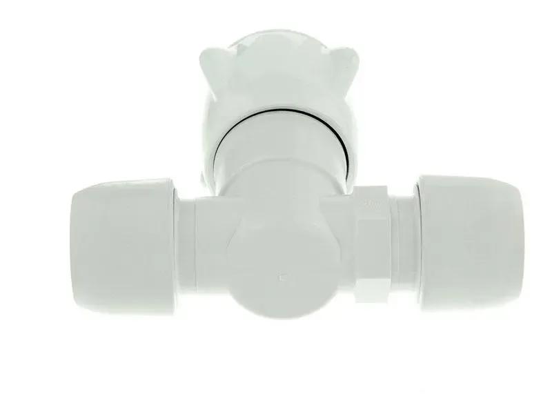 Push Fit Stop End for Cold Water, 15mm - White