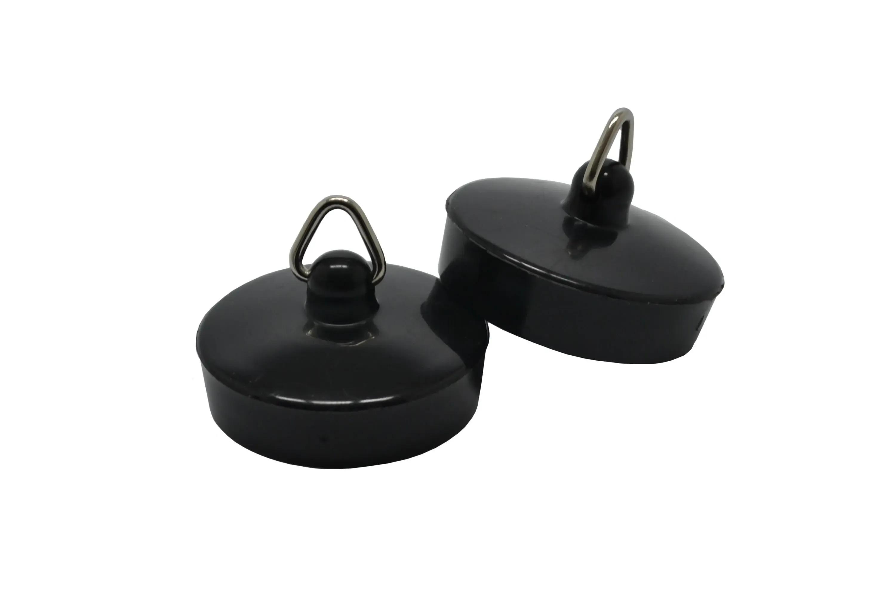 1-1/2in Basin Plug, Black (Qty.2)