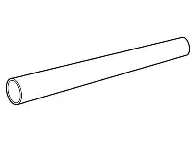 Push-Fit 32mm Plain Ended Pipe White 3m