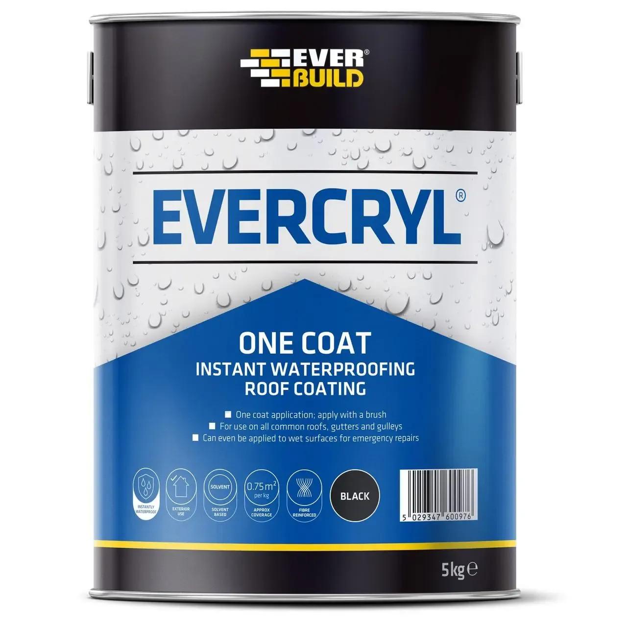Roof Repair Compound Evercryl Black 5kg