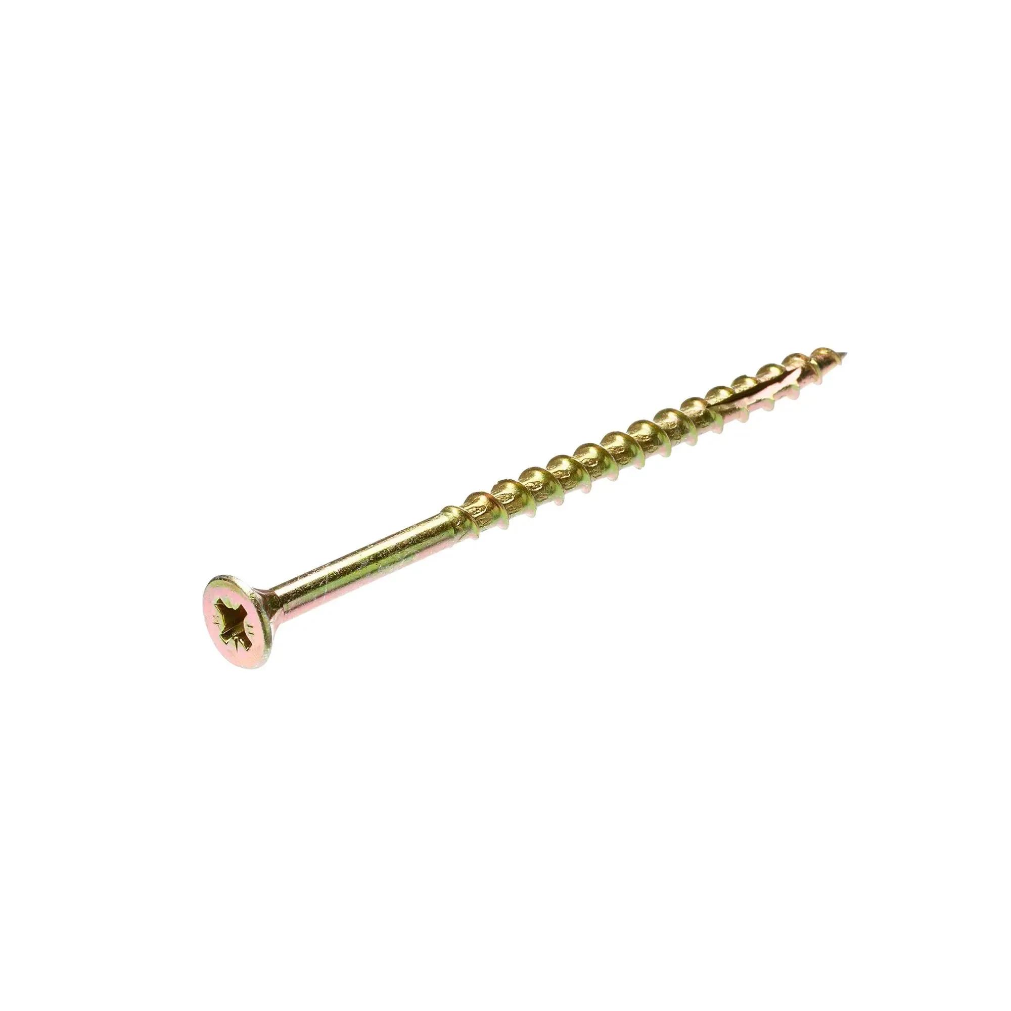 5.0 x 90mm Wood Screw, Gold (Qty.220)