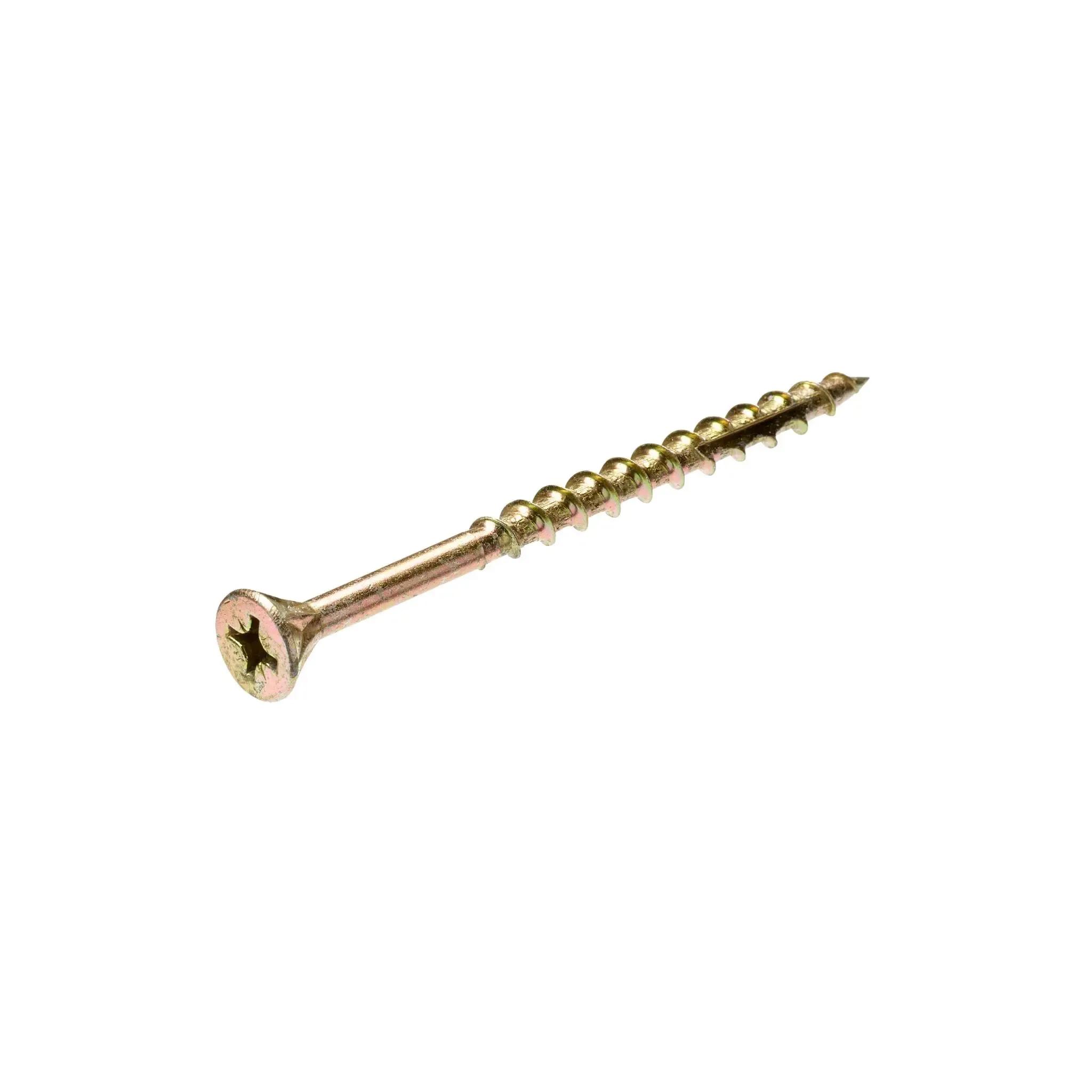 6.0 x 90mm Wood Screw - Gold (Qty.140)