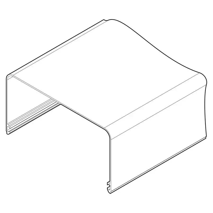 Double Pipe Cover in White - 15mm x 3m