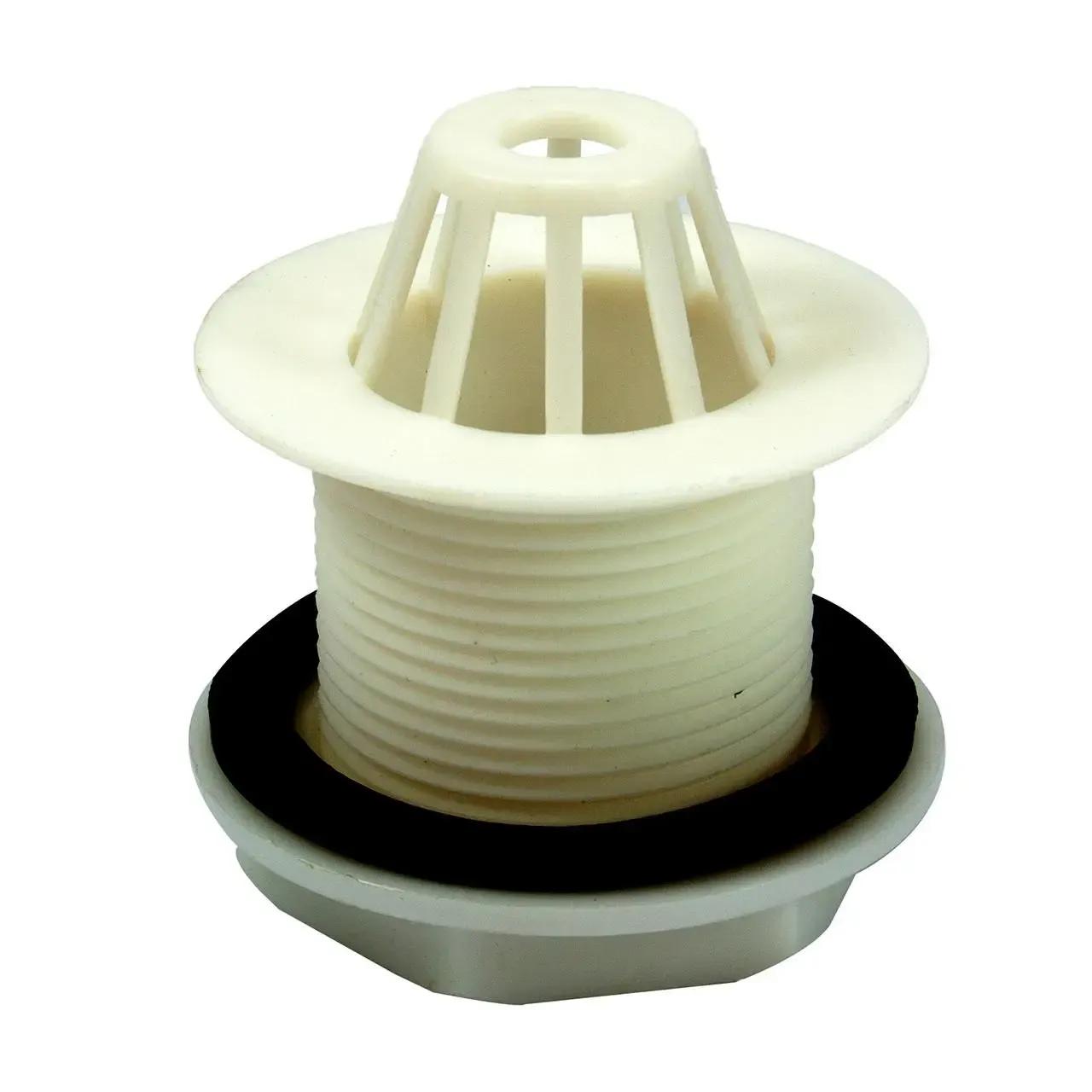 Domed Plastic Urinal Waste 1 1/4" 45mm Tail White