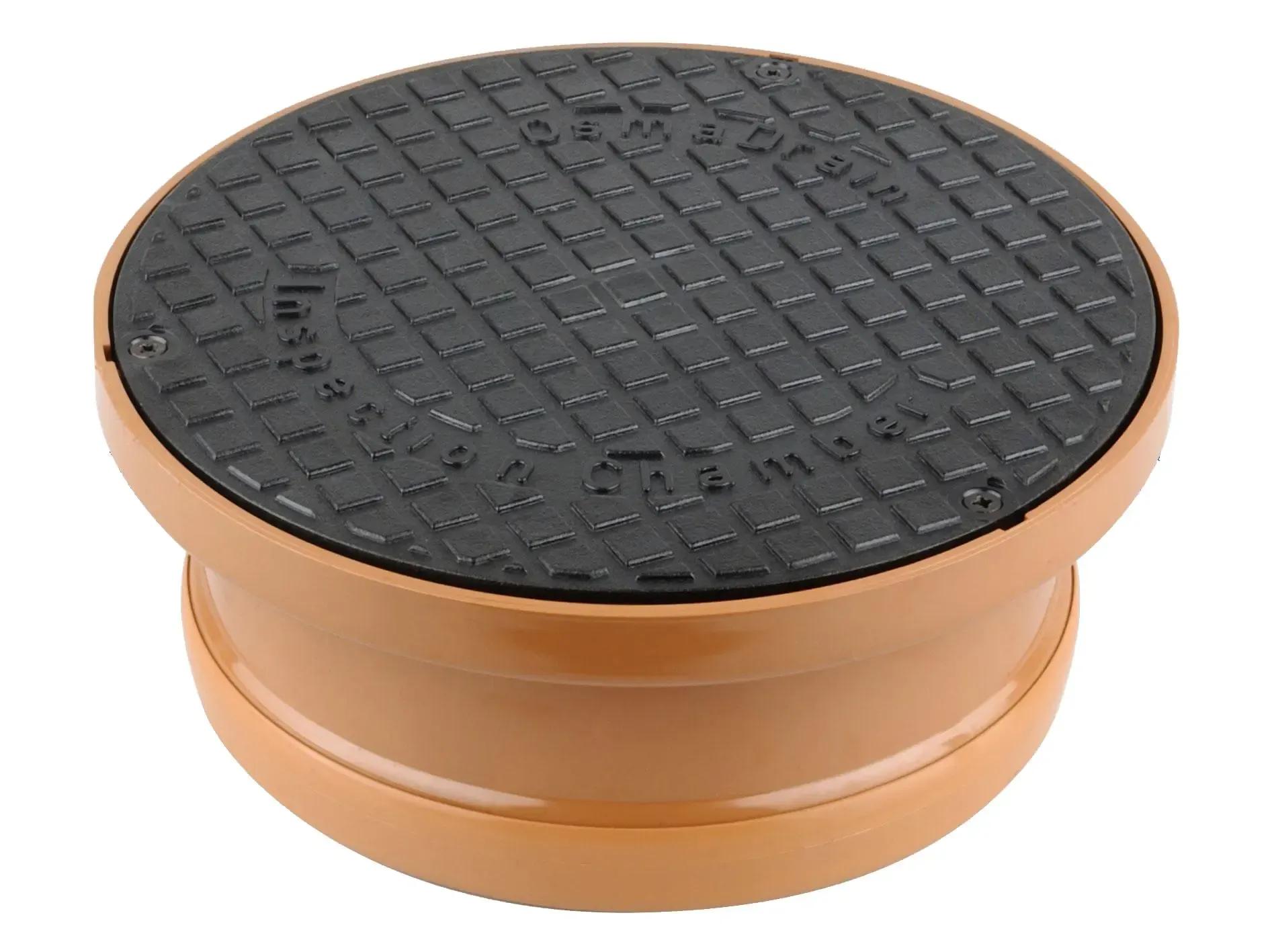 Shallow Inspection Chamber with Round Cover and Frame