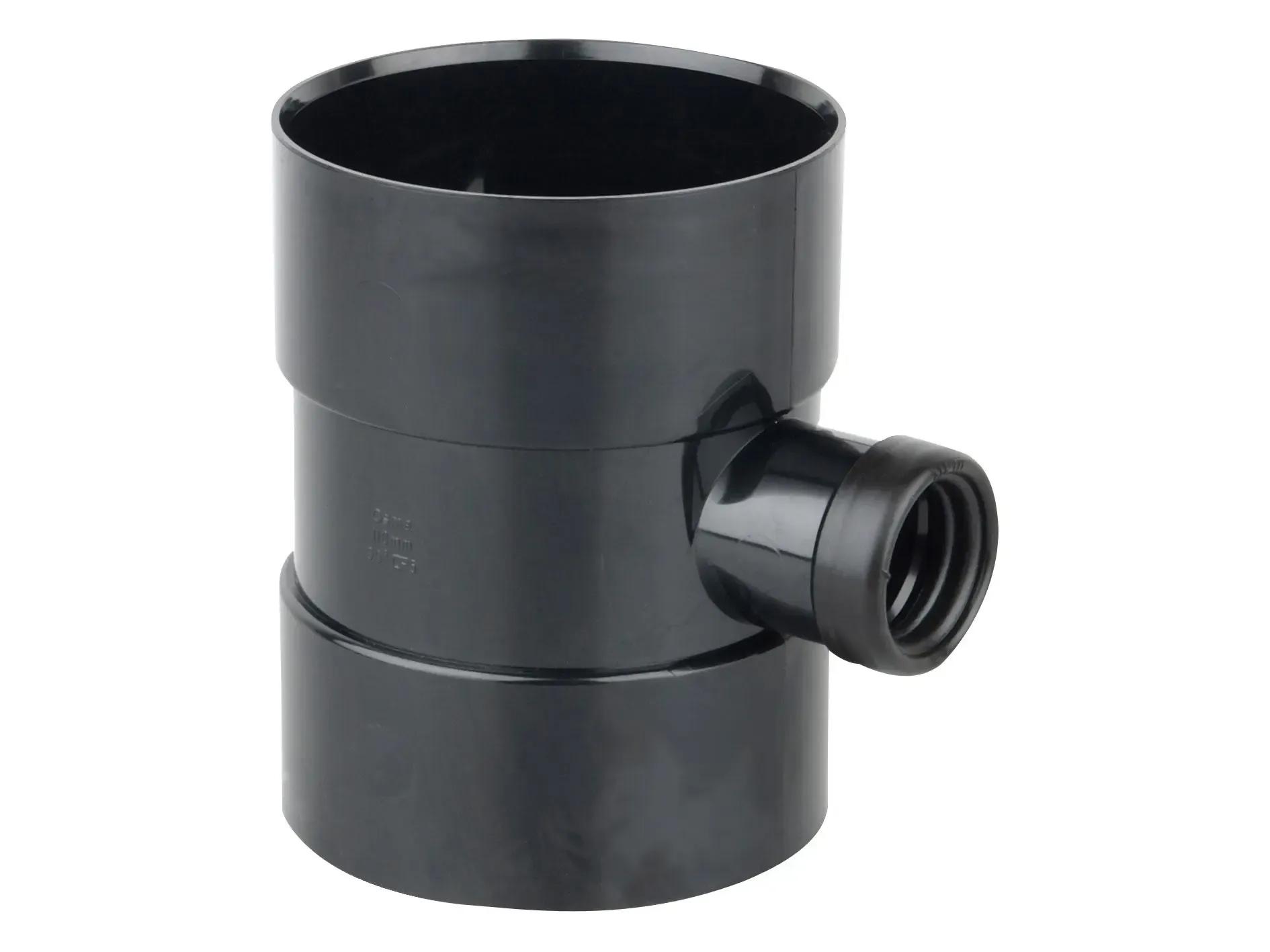 Double Socket Bossed Pipe 32x110mm Black