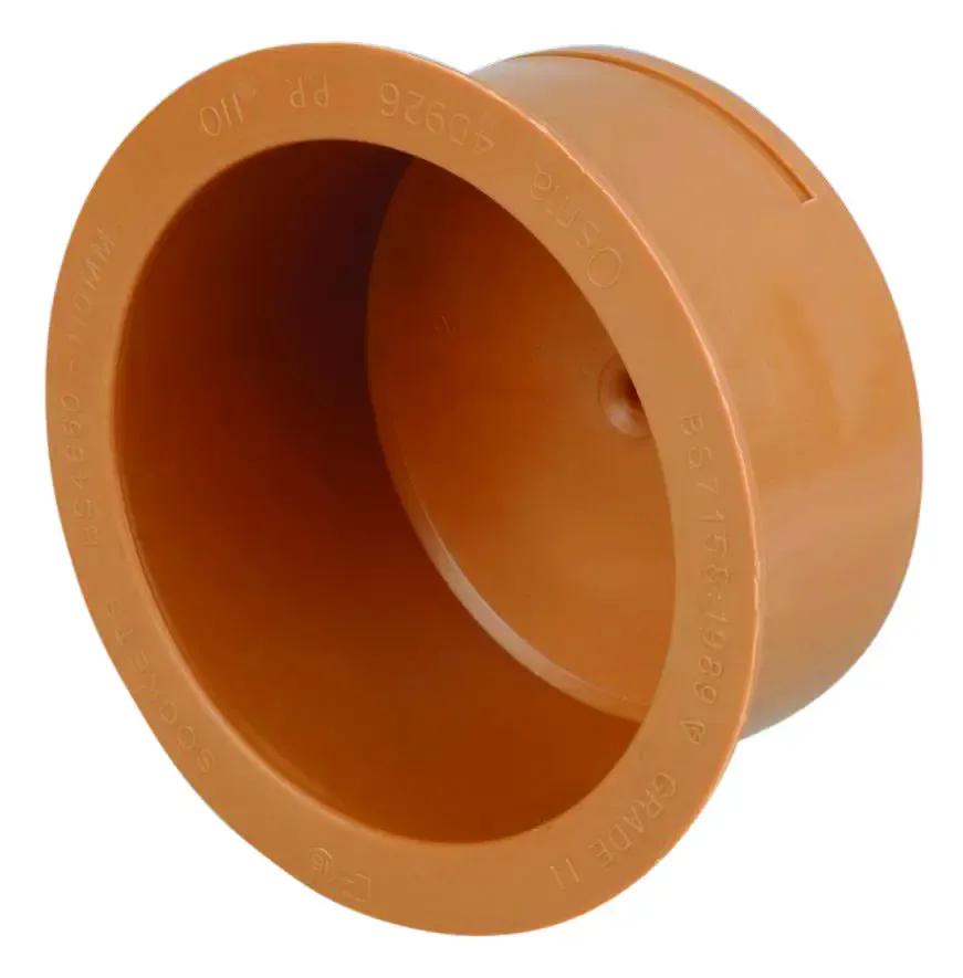 450mm Universal Inspection Chamber Blank Off Plug for 110mm Inlets