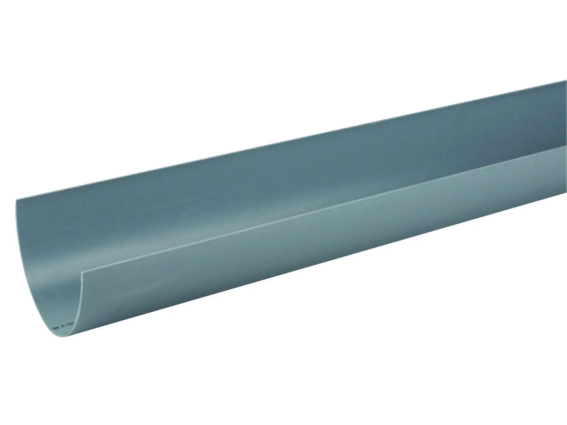 Round Gutter - 112mm, Grey, 4m