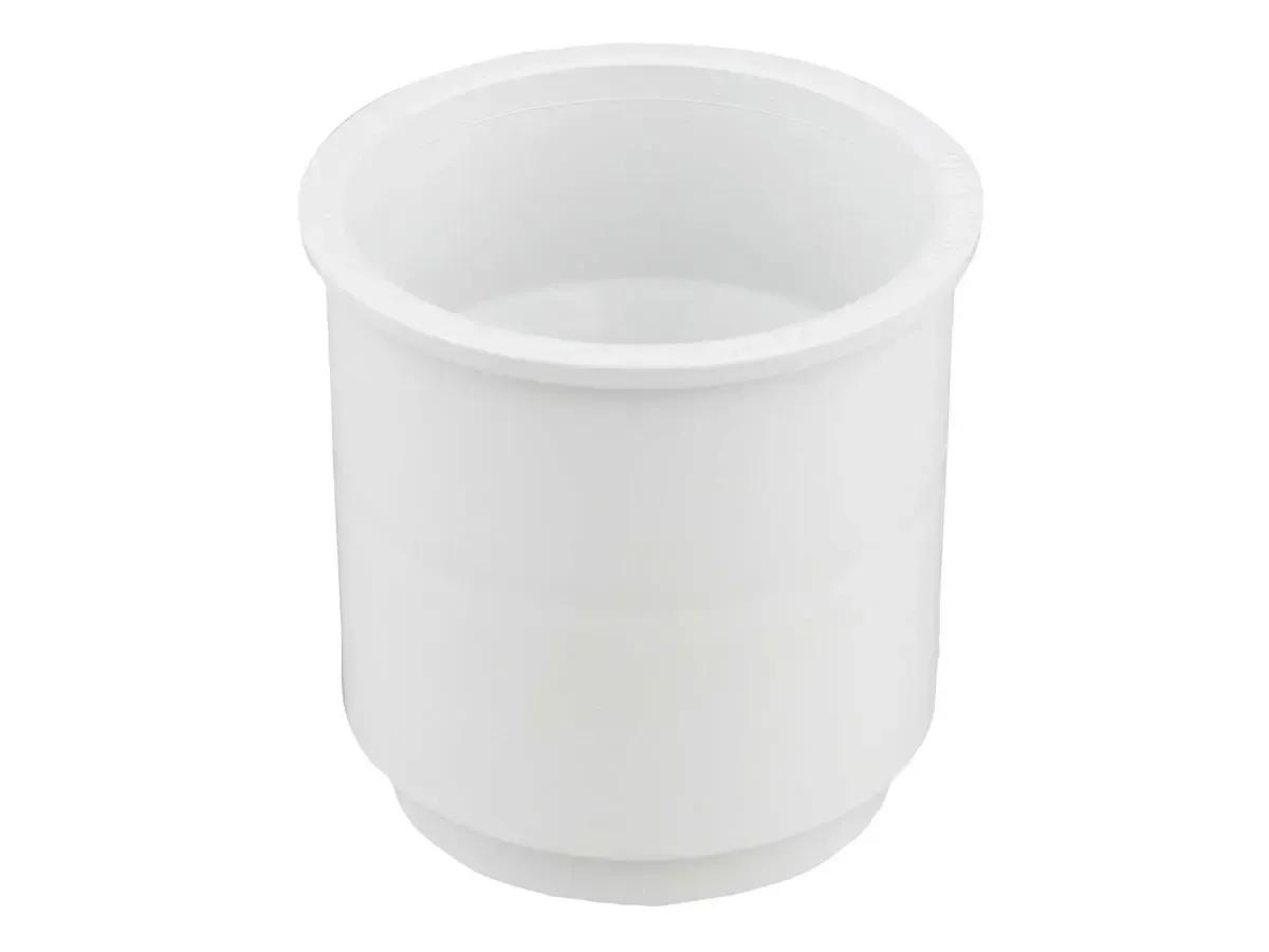 Round Pipe 68mm Connector - White
