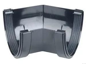 Deep Round Gutter Angle 45° 113mm Black
