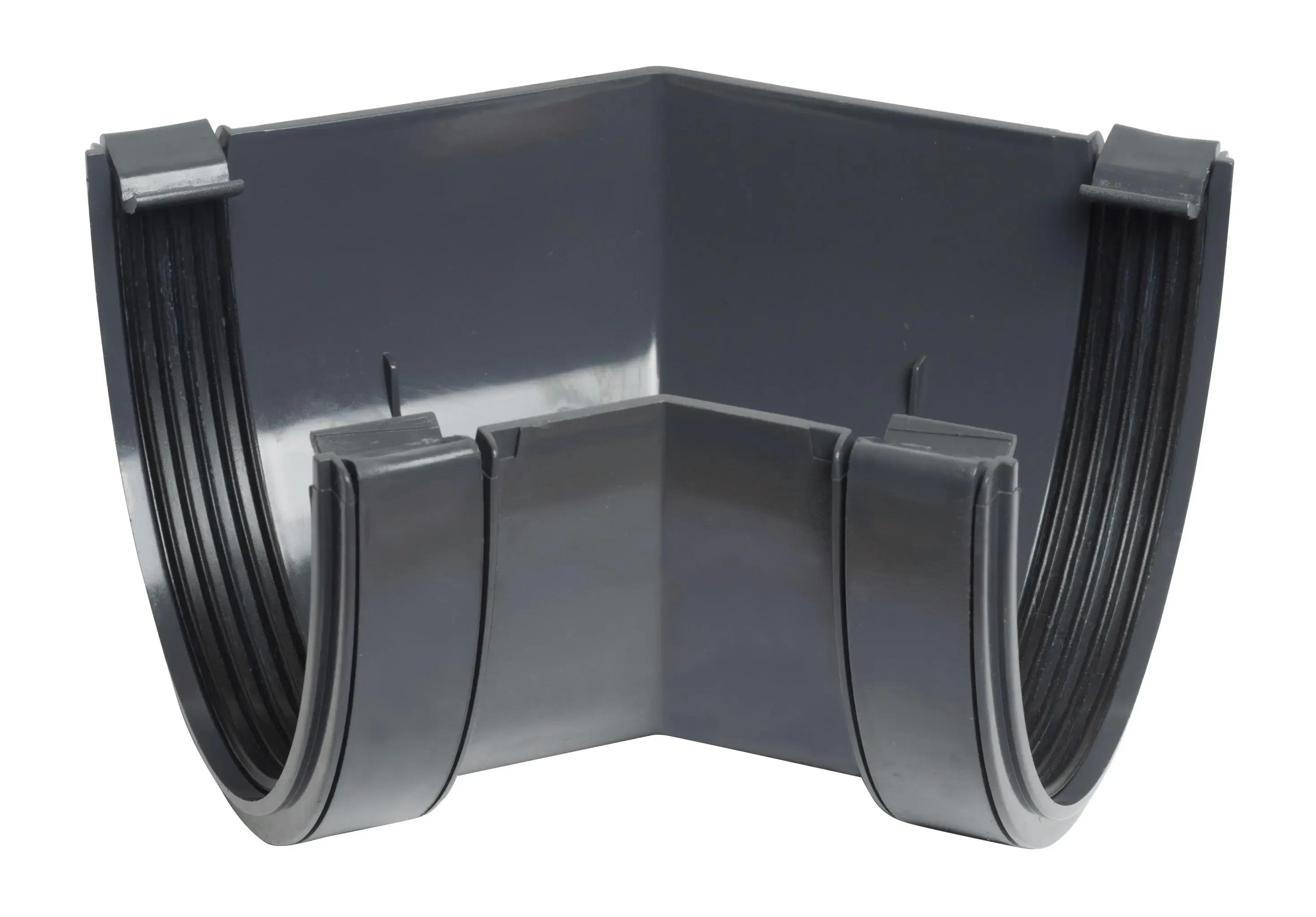 Deep Round Gutter Angle 45° 113mm Anthracite Grey