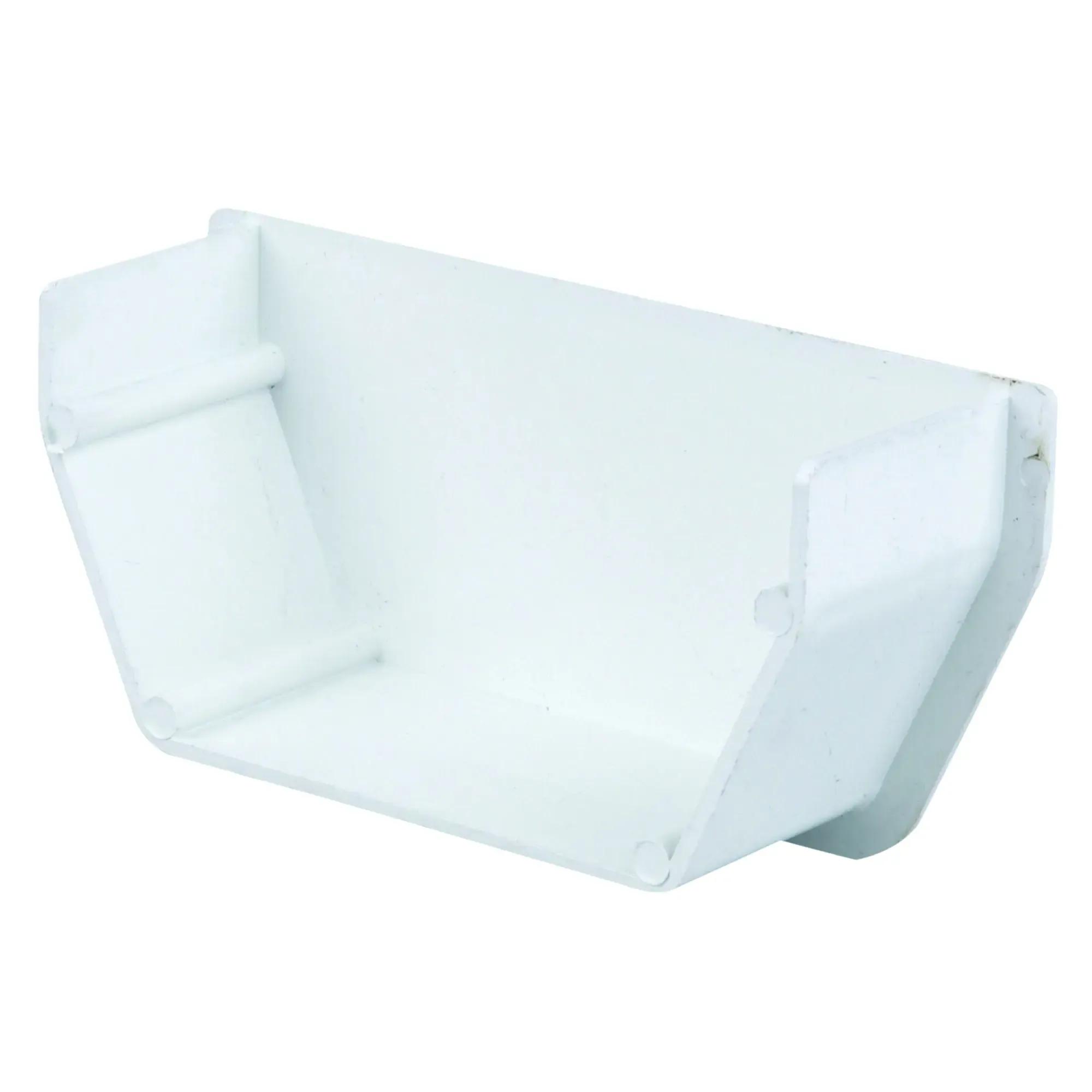 Square Stopend Internal 100mm - White