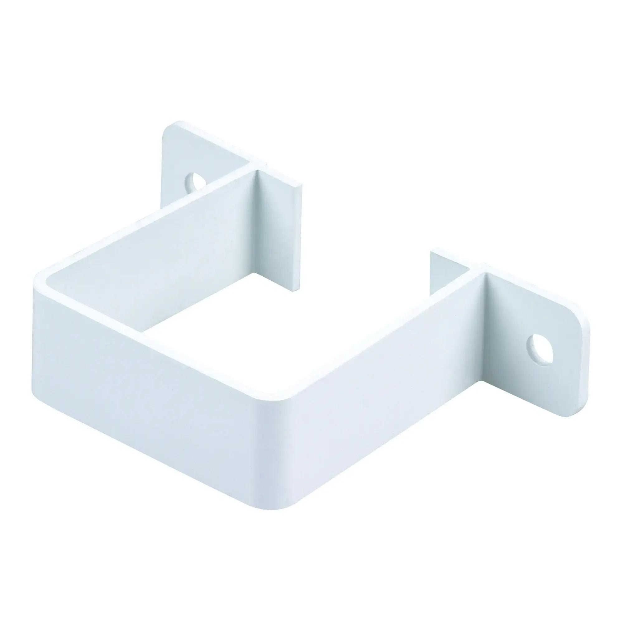 Square Pipe Bracket 61mm - White