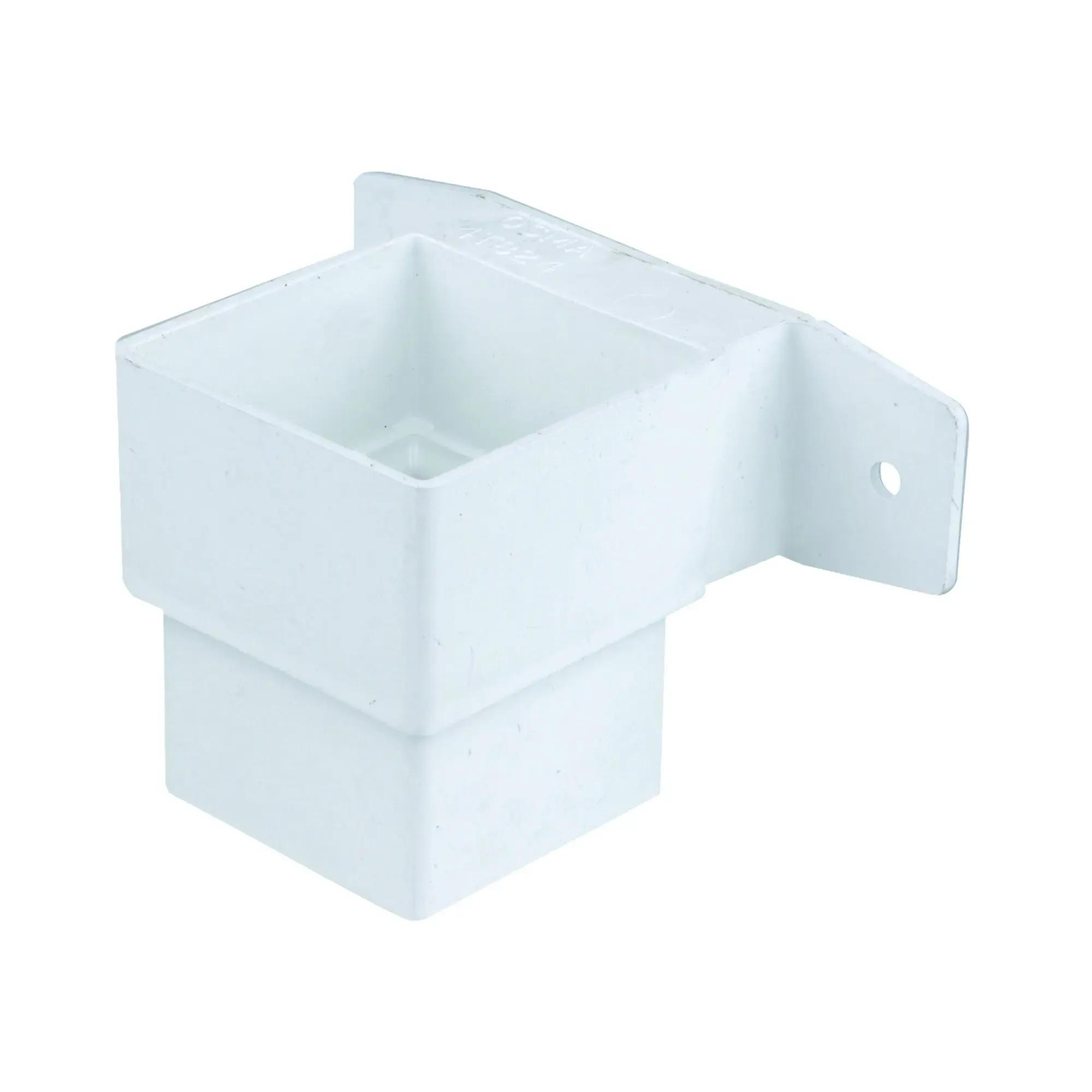 61mm Pipe Connector & Bracket Stand Off - White