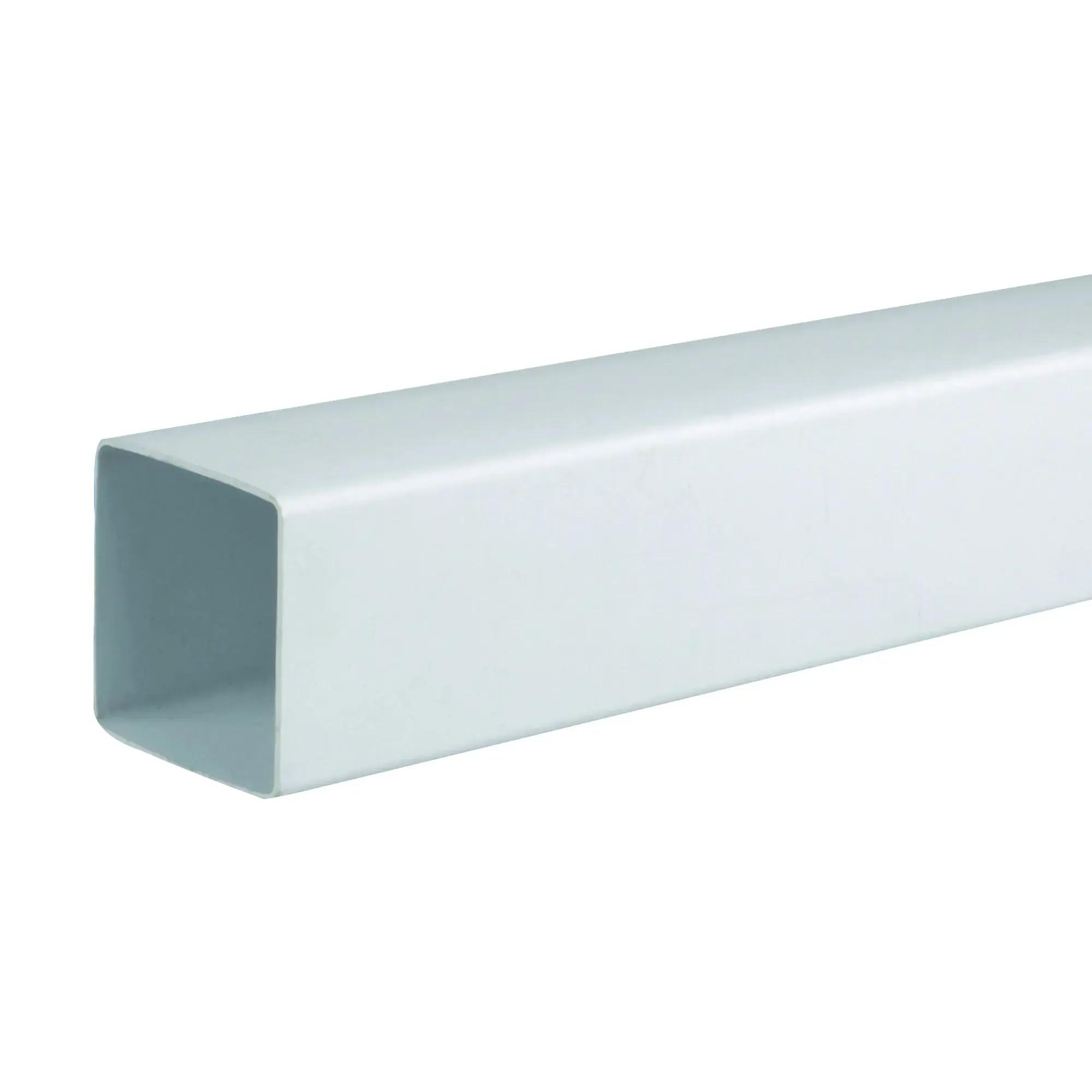 Square Down Pipe, 61mm, White, 5.5m
