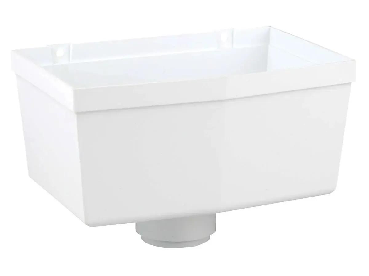 68mm Round Pipe Hopper - White