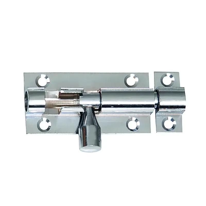 Barrel Bolt, Straight design, Brass finish, 75mm