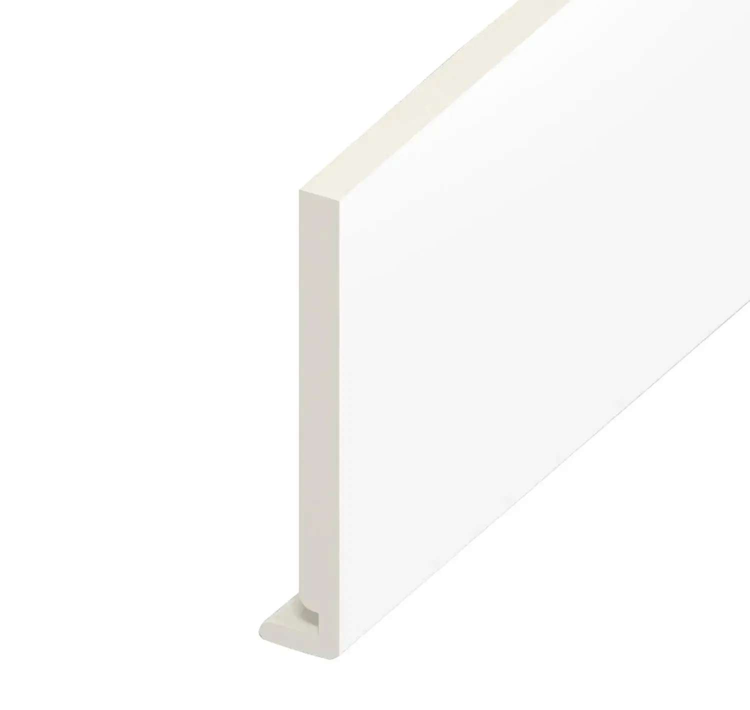 Fascia Board Square Foiled (Woodgrain) White 405 x 16mm x 5m
