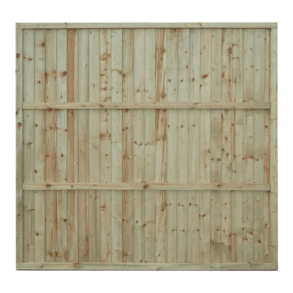 Superior Featheredge Fence Panel Green 1830 x 1650mm (5.5x6ft)