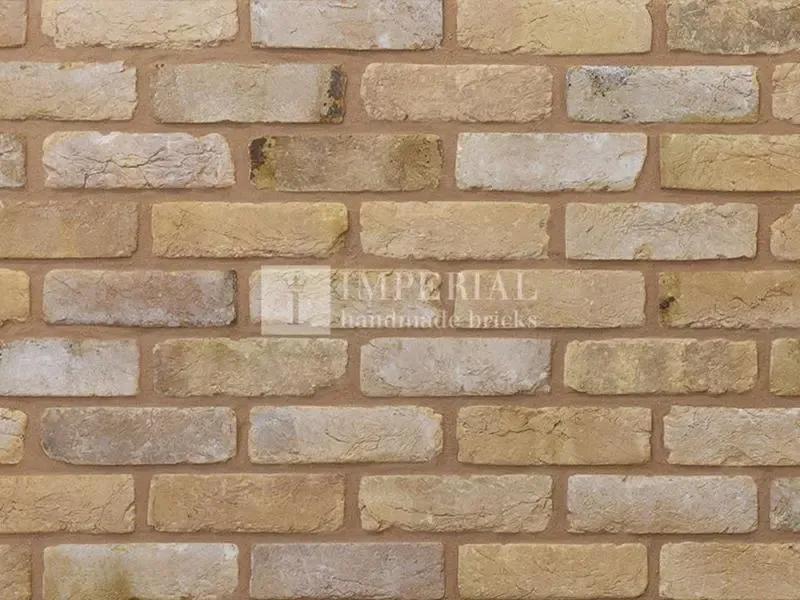 Imperial Tumbled Reclamation Buff Handmade Brick 65mm (Each)